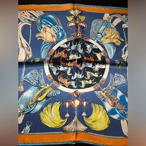 100% Silk scarf Equestrian horses